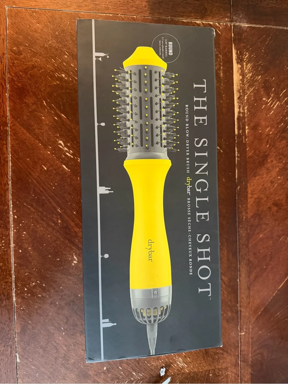 Drybar The Single Shot Round Blow-Dryer Brush in Yellow and Gray